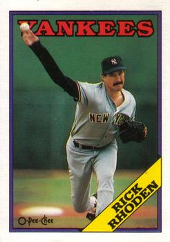 1988 O-Pee-Chee Baseball Cards 185     Rick Rhoden